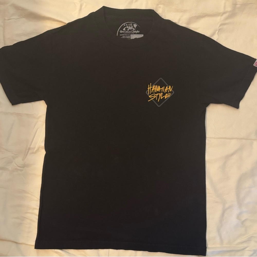 Hawaiian Style Black “HAMMAH TIME” Tee